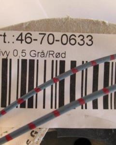 Cable Livy 0.5 Grey/Red